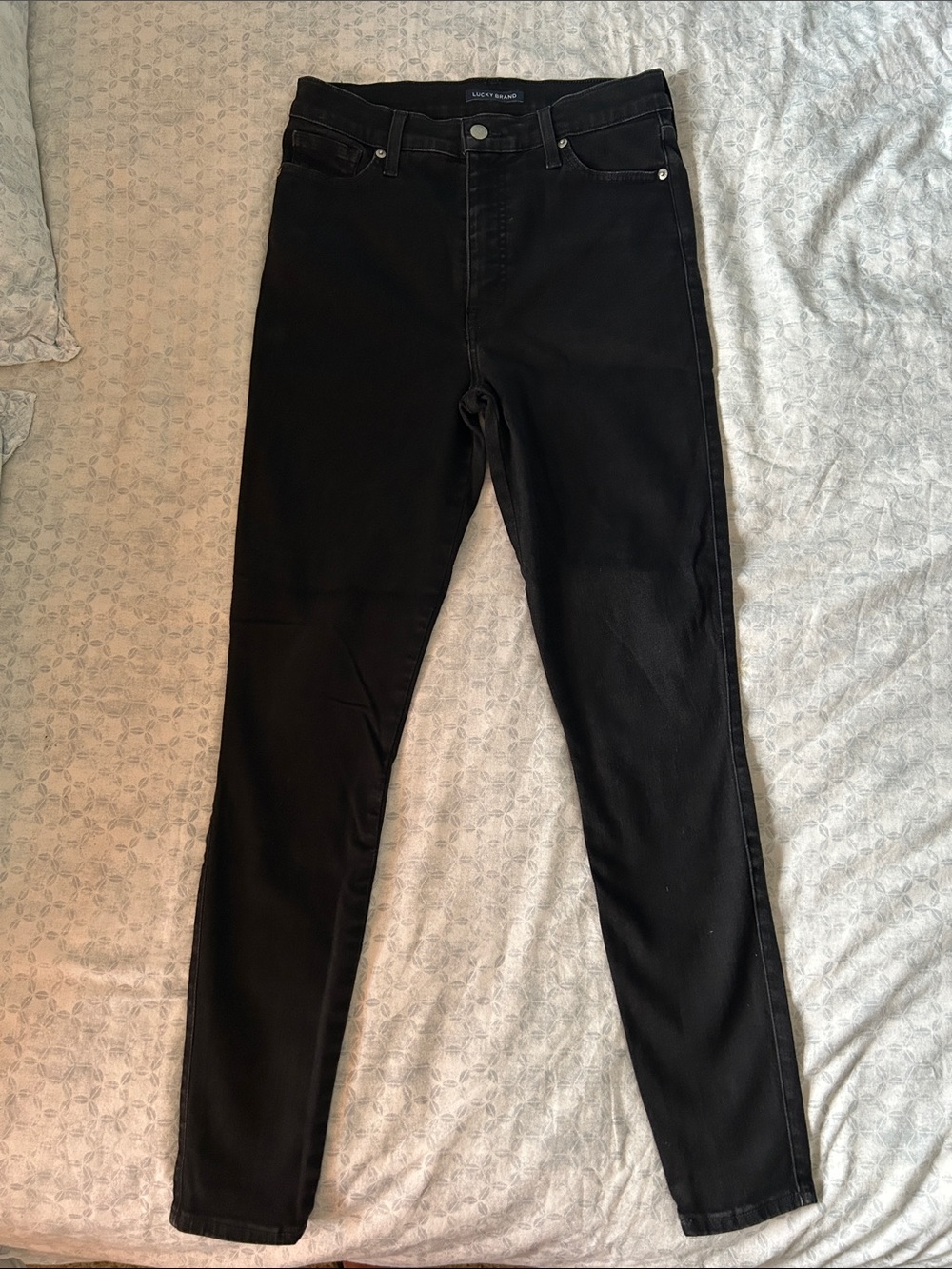 Lucky Brand Black Skinny High-Rise Jeans